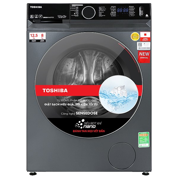 Toshiba Inverter Giặt 12.5 Kg - Sấy 8 Kg TWD-BM135GF4V(MG)